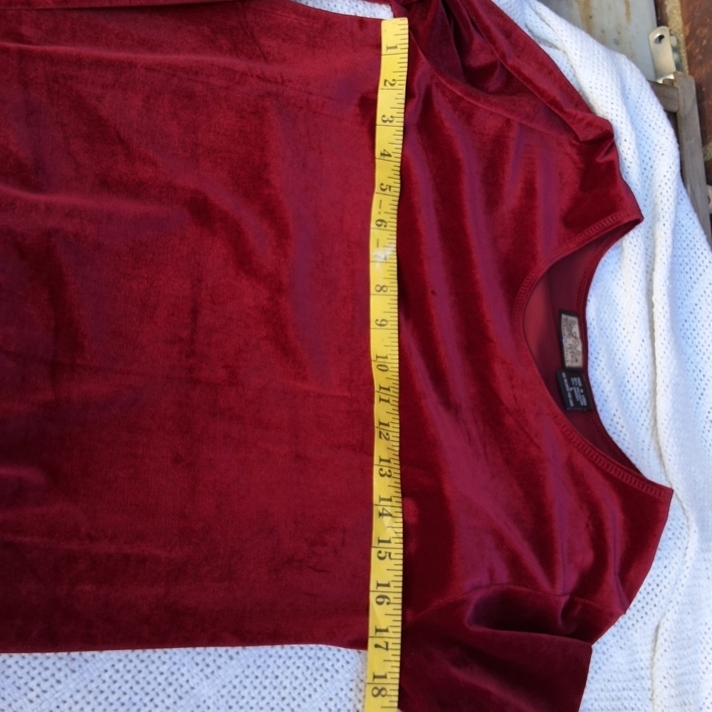 Streetwear vintage festive wine red Maxi dress M/L - Picture 8 of 12